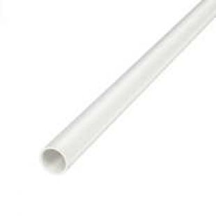 25mm White Heavy Gauge PVC Conduit 3 Metre Length
